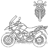 BMW R 1200 GS Adventure motorcycle (2006) - drawings, dimensions, pictures