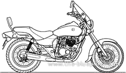 Мотоцикл Bajaj Avenger 200 DTS-i (2010) - чертежи, габариты, рисунки