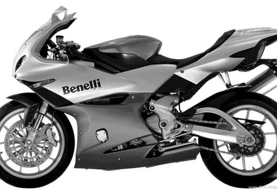 Мотоцикл Benelli Tornado TRE900LE (2002) - чертежи, габариты, рисунки