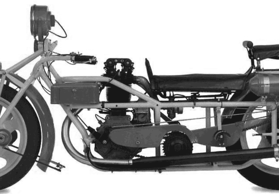 Мотоцикл Bohmerland (1927) - чертежи, габариты, рисунки
