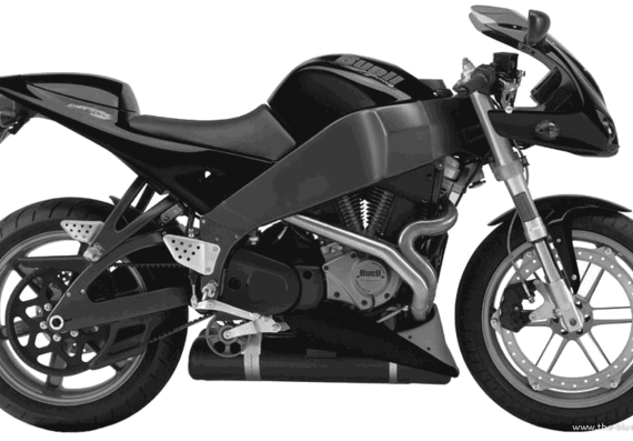 Buell Firebolt XB12R motorcycle (2004) - drawings, dimensions, figures