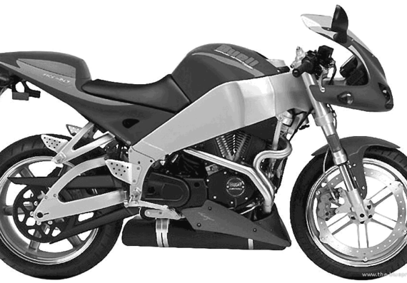 Buell Firebolt XB9R motorcycle (2002) - drawings, dimensions, figures