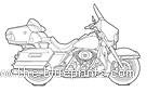 Мотоцикл Harley-Davidson Electra Glide Ultra Classic (2005) - чертежи, габариты, рисунки