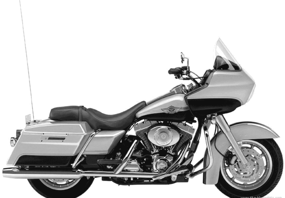 Мотоцикл Harley-Davidson FLTRI RoadGlide (2003) - чертежи, габариты, рисунки
