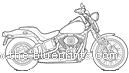 Harley-Davidson Softail Springer motorcycle (2005) - drawings, dimensions, pictures