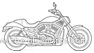 Harley-Davidson V-Rod VRSCA motorcycle (2005) - drawings, dimensions, pictures