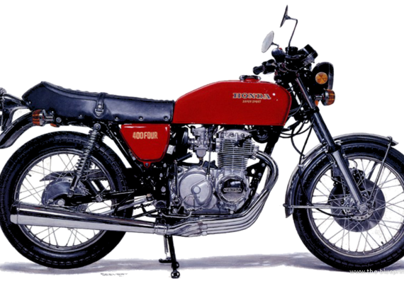 Мотоцикл Honda CB400 Four - чертежи, габариты, рисунки
