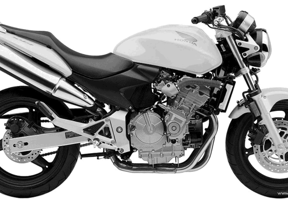 Мотоцикл Honda CB600F Hornet (2004) - чертежи, габариты, рисунки