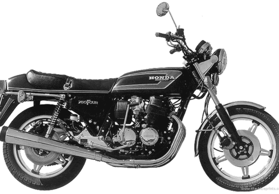Honda CB750F2 motorcycle (1978) - drawings, dimensions, pictures