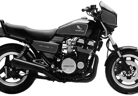 Мотоцикл Honda CB750SC Nighthawk (1984) - чертежи, габариты, рисунки