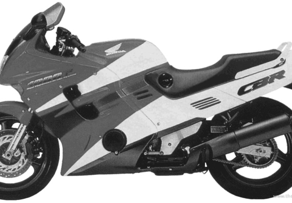 Honda CBR1000F motorcycle (1995) - drawings, dimensions, figures