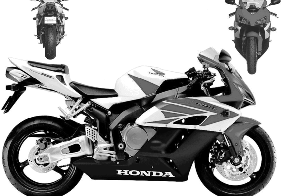 Мотоцикл Honda CBR1000RR FireBlade fb (2004) - чертежи, габариты, рисунки