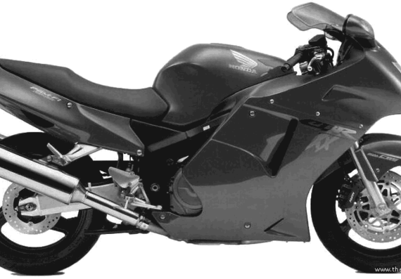 Мотоцикл Honda CBR1100XX SuperBlackbird (1999) - чертежи, габариты, рисунки