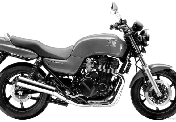 Мотоцикл Honda CB SevenFifty (2002) - чертежи, габариты, рисунки