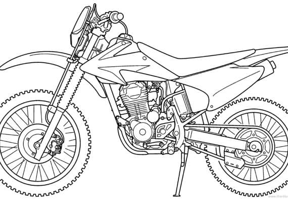 Мотоцикл Honda CRF 230F (2014) - чертежи, габариты, рисунки