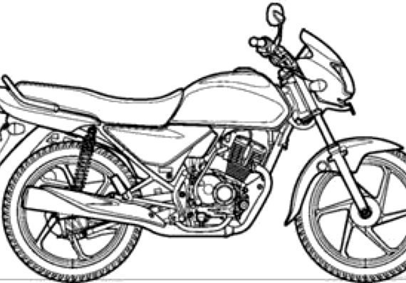 Honda Dream Ned motorcycle (2013) - drawings, dimensions, pictures