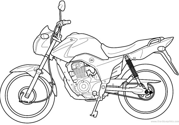 Honda GC 125 Fan motorcycle (2014) - drawings, dimensions, pictures