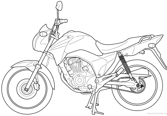 Мотоцикл Honda GC 150 Titab (2014) - чертежи, габариты, рисунки