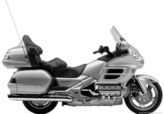 Мотоцикл Honda GL1800 (2006) - чертежи, габариты, рисунки