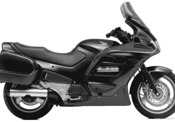 Honda ST1100 PanEuropean motorcycle (1998) - drawings, dimensions, pictures