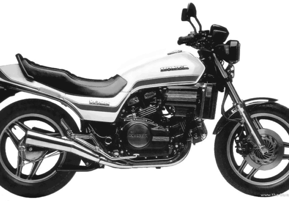 Мотоцикл Honda VF750S (1982) - чертежи, габариты, рисунки