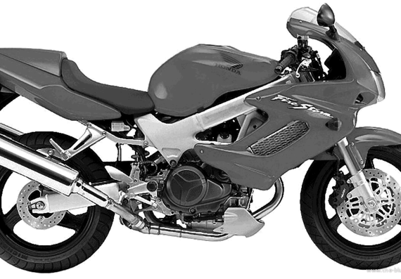 Мотоцикл Honda VTR1000 FireStorm (2001) - чертежи, габариты, рисунки