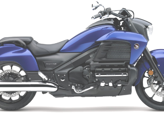 Мотоцикл Honda Valkyrie (2014) - чертежи, габариты, рисунки