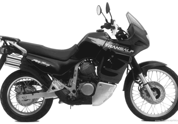 Мотоцикл Honda XL600V Transalp (1998) - чертежи, габариты, рисунки