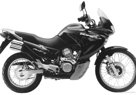 Мотоцикл Honda XL650V Transalp (2001) - чертежи, габариты, рисунки