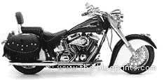Мотоцикл Indian Chief (2003) - чертежи, габариты, рисунки