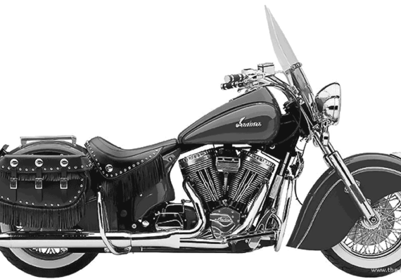 Мотоцикл Indian Chief Vintage (2002) - чертежи, габариты, рисунки