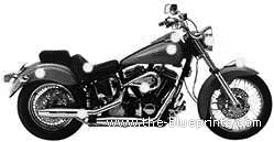 Indian Scout motorcycle (2002) - drawings, dimensions, pictures