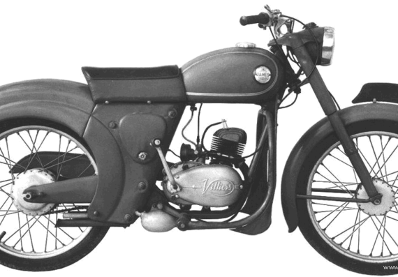 Мотоцикл James Comet 100 (1956) - чертежи, габариты, рисунки