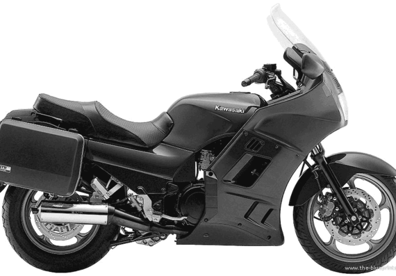 Kawasaki GTR1000 motorcycle (1999) - drawings, dimensions, pictures