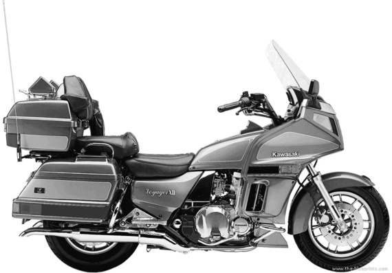 Kawasaki motorcycle VoyagerXII (2003) - drawings, dimensions, pictures