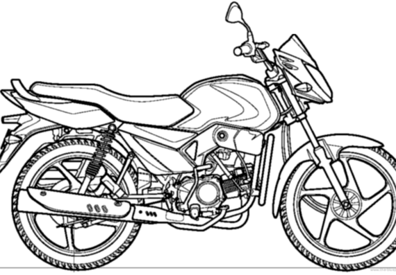 Мотоцикл Mahindra Pantero (2013) - чертежи, габариты, рисунки