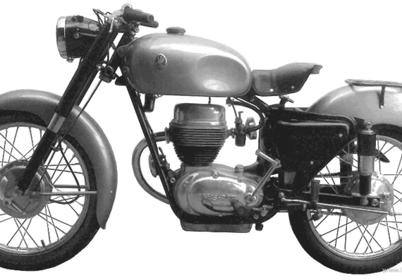 Maserati 160 motorcycle (1954) - drawings, dimensions, pictures