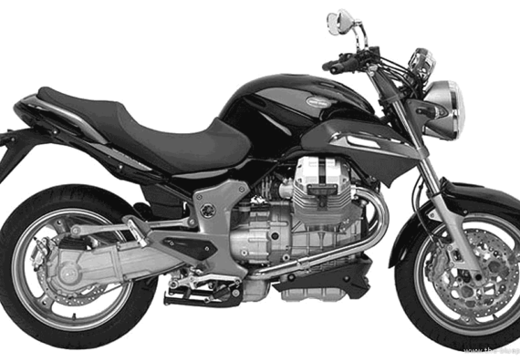 Мотоцикл MotoGuzzi Breva850 (2006) - чертежи, габариты, рисунки