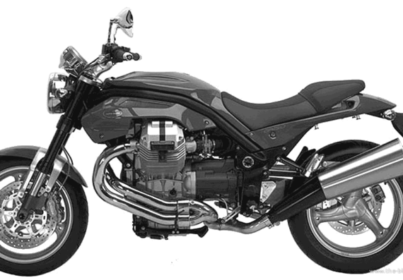 Мотоцикл MotoGuzzi Griso850 (2006) - чертежи, габариты, рисунки