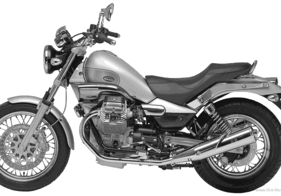 Мотоцикл MotoGuzzi Nevada Classic 750 (2004) - чертежи, габариты, рисунки