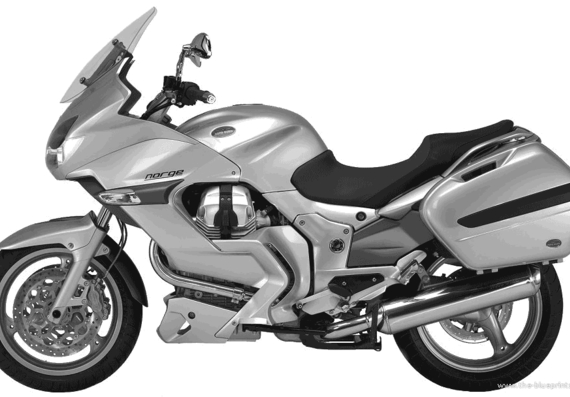 Мотоцикл MotoGuzzi Norge 1200 (2006) - чертежи, габариты, рисунки