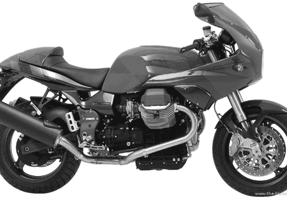 Мотоцикл MotoGuzzi V11 LeMans RossoCorsa (2003) - чертежи, габариты, рисунки