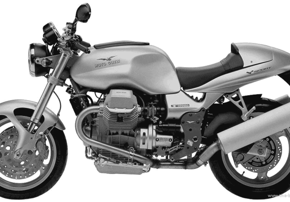 Мотоцикл MotoGuzzi V11 Sport (2000) - чертежи, габариты, рисунки
