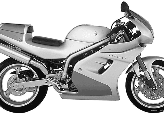 Мотоцикл MuZ Skorpion Replica (1996) - чертежи, габариты, рисунки