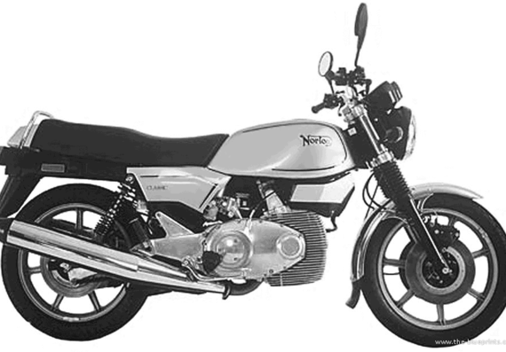 Norton Rotary motorcycle (1988) - drawings, dimensions, pictures