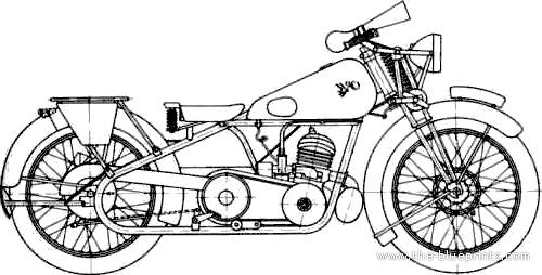 Мотоцикл Orle - чертежи, габариты, рисунки