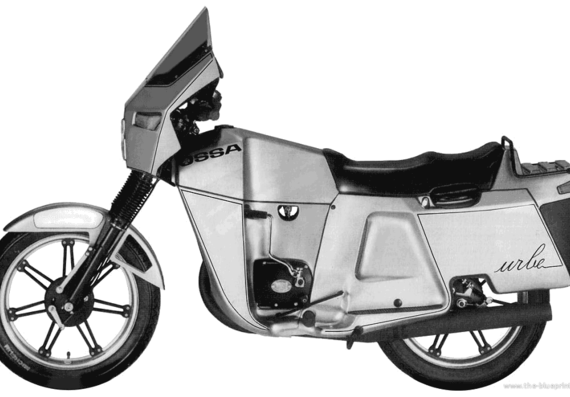 Ossa 250 Urbe motorcycle (1982) - drawings, dimensions, pictures