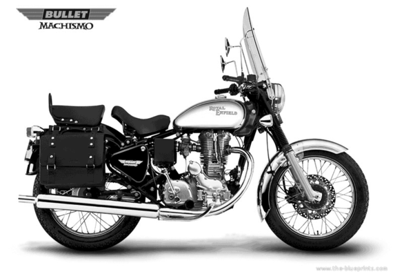Royal Enfield Bullet Machismo motorcycle (2005) - drawings, dimensions, pictures