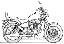 Royal Enfield Thunderbird Twinspark motorcycle (2008) - drawings, dimensions, pictures