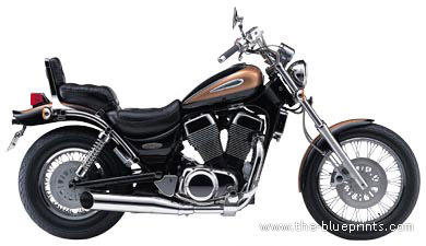 Мотоцикл Suzuki 1400 INT - чертежи, габариты, рисунки